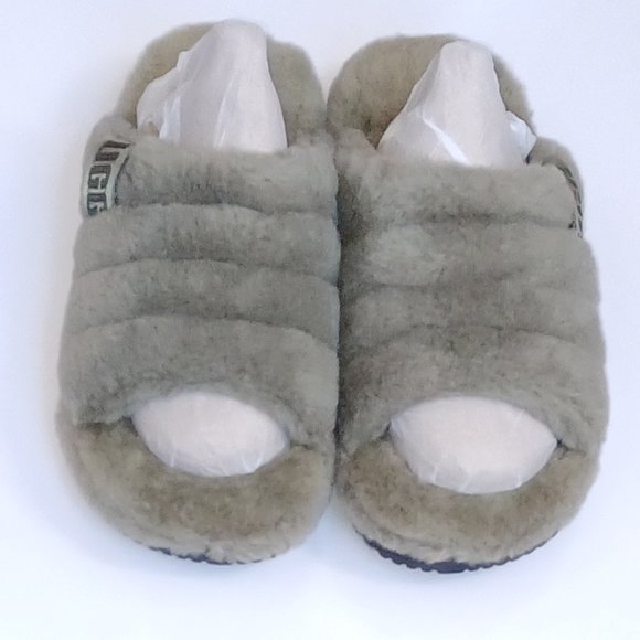 New UGG Sheep Fur Fluff Slippers - Picture 3 of 5